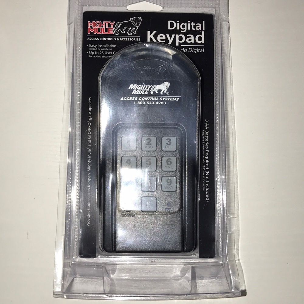 MIGHTY MULE digital keypad